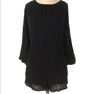 Black long sleeve Elan romper